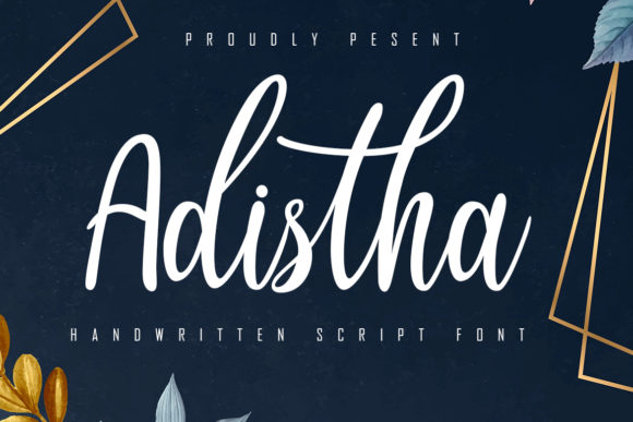 Adistha: A Handwritten Font for Timeless Elegance