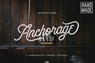 Anchorage: A Vintage Script Font for Editorial Elegance