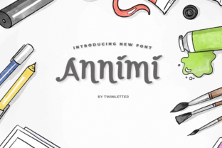 Annimi Font: Bouncy Handwritten Style