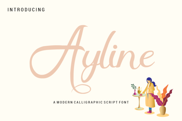 Ayline Font: A Modern Handwritten Typeface for Editorial Design