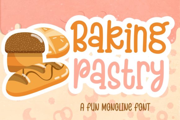 Baking Pastry Font: A Handwritten Typeface for Digital Creativity