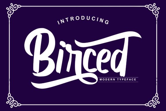 Birced Font for Creative Web Design Projects