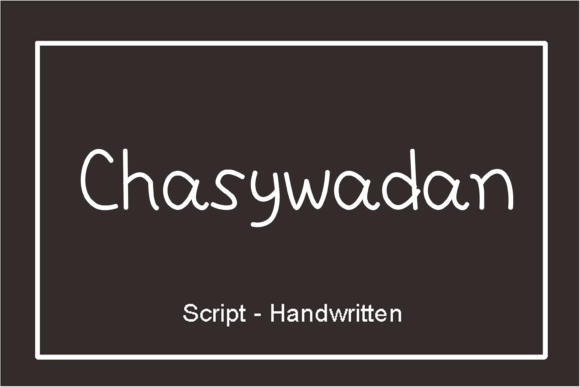 Chasywadan Font for Modern Web Design and Branding
