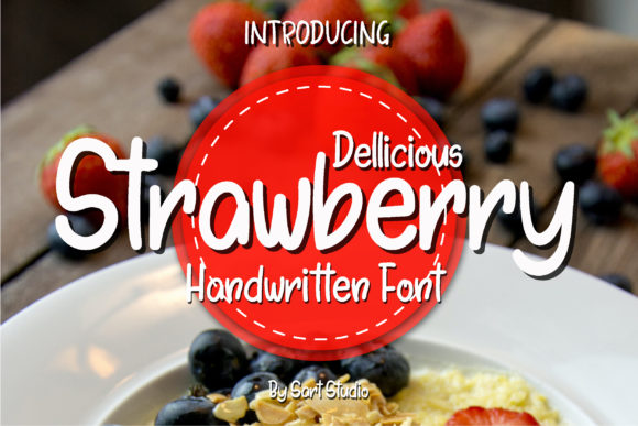 Dellicious Strawberry: A Handwritten Font for Elegant Branding