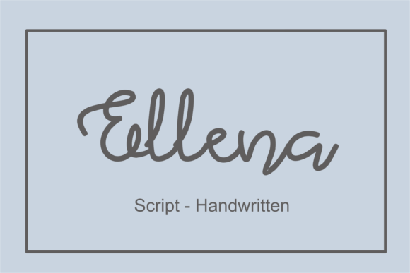 Ellena Font: Elegant Script for Editorial Design