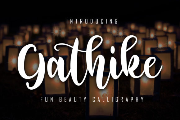 Gathike Font: A Bold Handwritten Typeface for Modern Web Design
