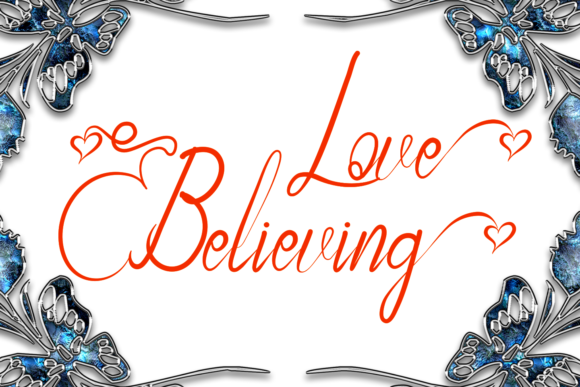 Love Believing Font: A Delightful Script for Creative Makers