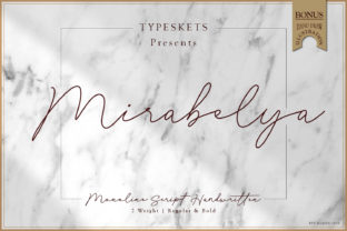 Mirabelya: A Soft Handwritten Font for Creative Projects