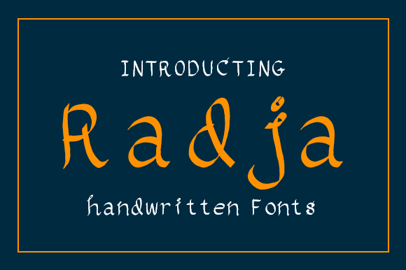 Radja Font: A Charming Script Handwritten Typeface