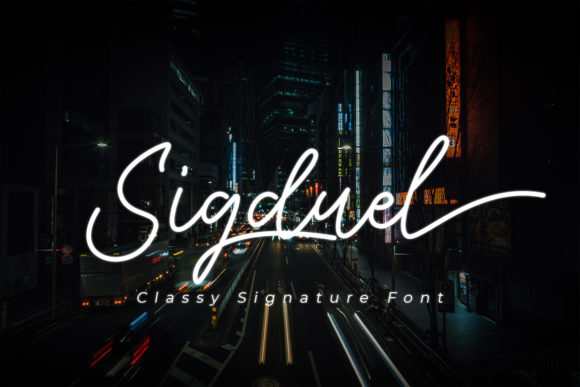 Sigduel Font Review: A Modern Handwritten Typeface for Elegant Branding