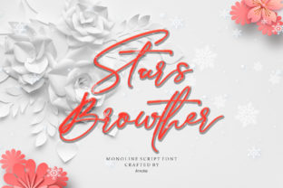 Stars Browther: A Classy Handwritten Font for Web Design