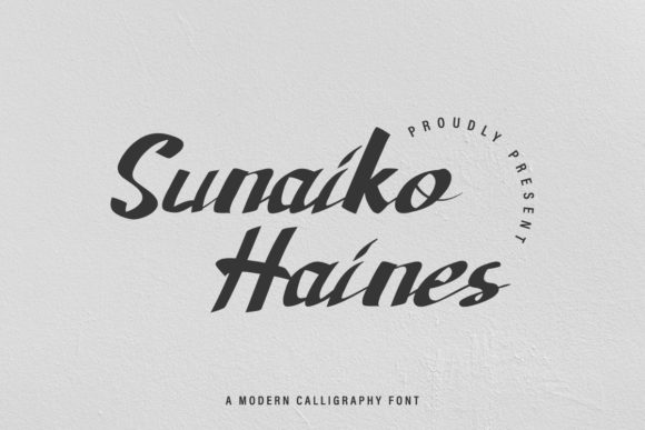 Sunaiko Haines: A Script Handwritten Font for Modern Web Design