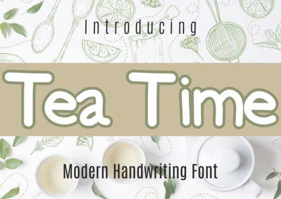 Tea Time Font for a Friendly Editorial Design